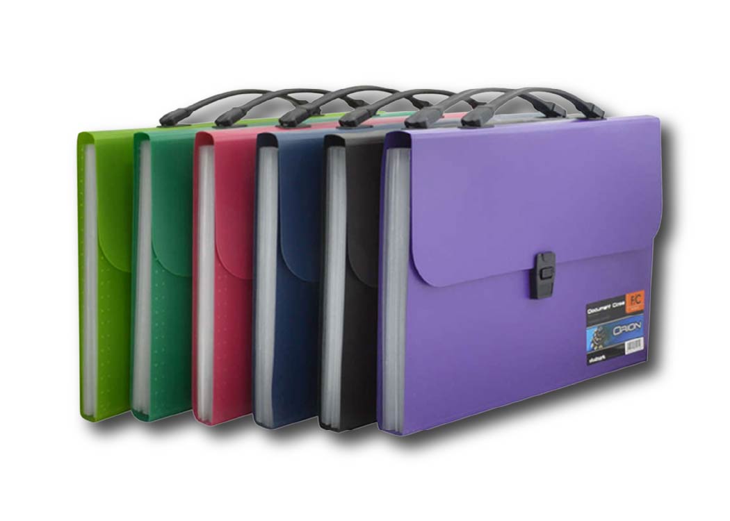 MALETIN PLASTICO ORION A4 PLASTICO 13 DIVISIONES